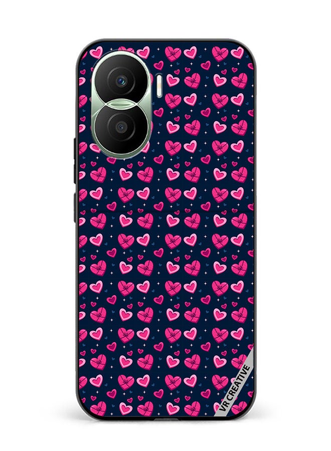 VR CREATIVE Protective Case Cover For Honor Play7T Pro Love Pattern Design Multicolour - Image 1