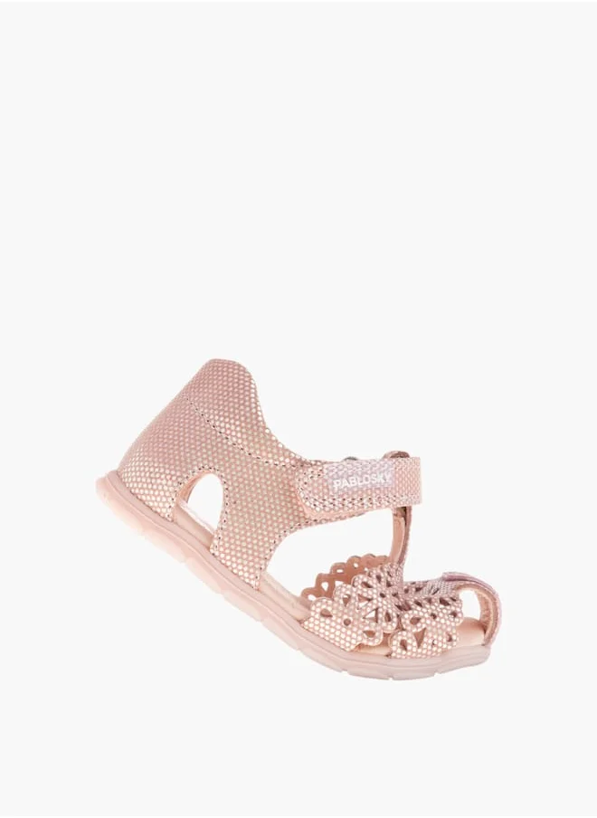 Pablosky Girls Strap Sandals With Hook And Loop Closure