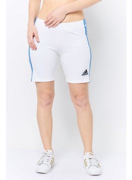 Adidas Women Sportswear Fit Training Short, White  - Image 1