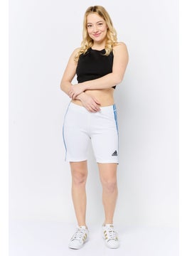 Adidas Women Sportswear Fit Training Short, White  - Image 2