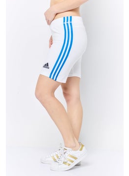 Adidas Women Sportswear Fit Training Short, White  - Image 3