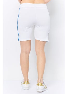 Adidas Women Sportswear Fit Training Short, White  - Image 4