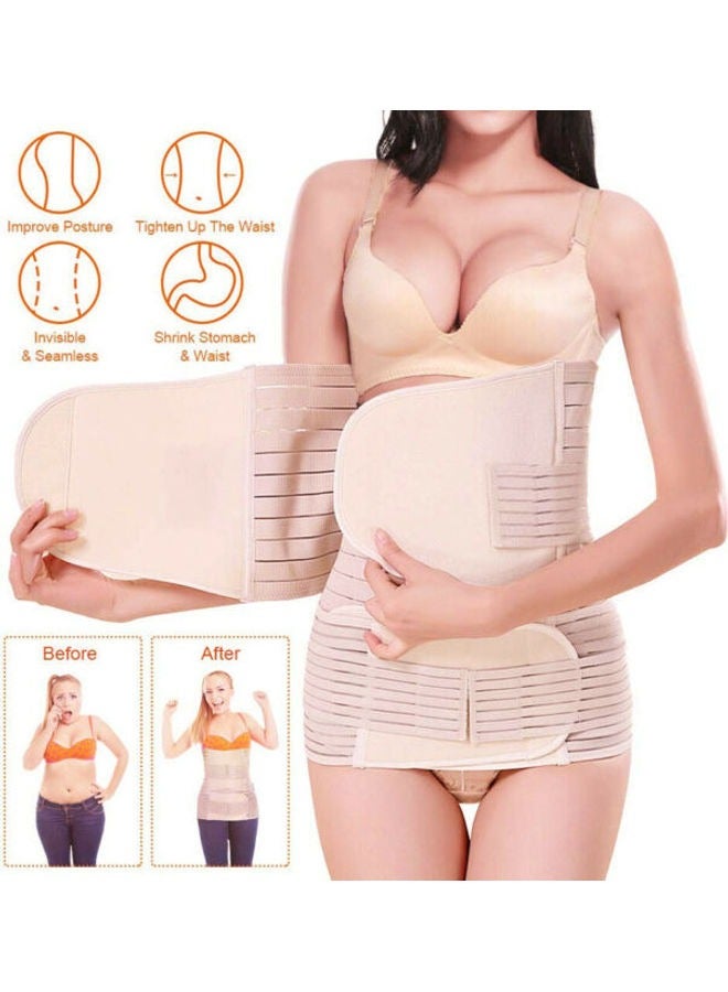 3 in 1 Postpartum Support Recovery Belly Wrap Waist/Pelvis Belt For Women (XL)