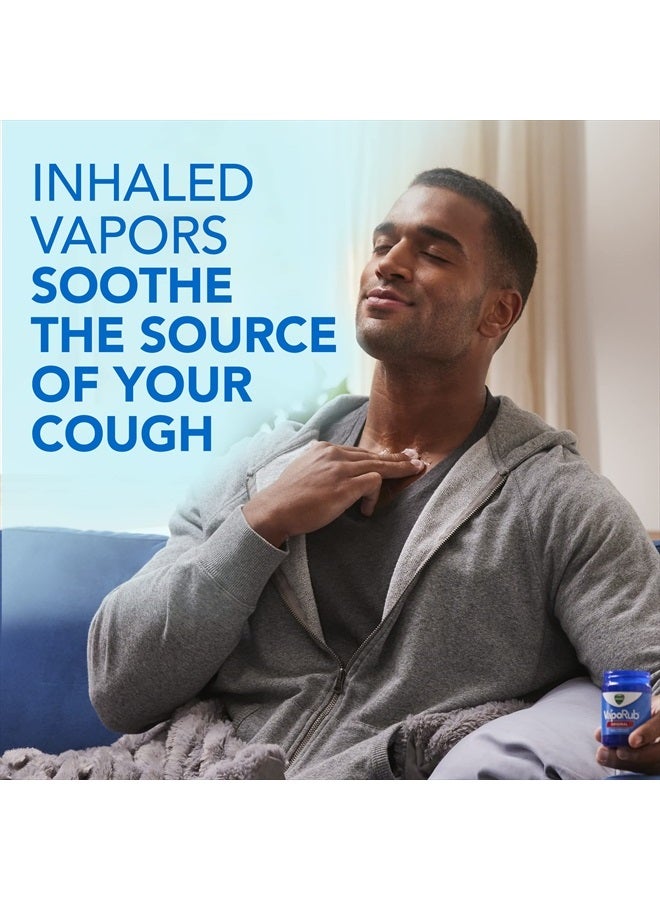 Vicks فابوراب، مرهم للصدر، تخفيف من السعال، البرد، الآلام، والأوجاع مع بخار فيكس الطبي الأصلي، مثبط سعال موضعي، 1.76 أونصة (عبوة من 3) - Image 5