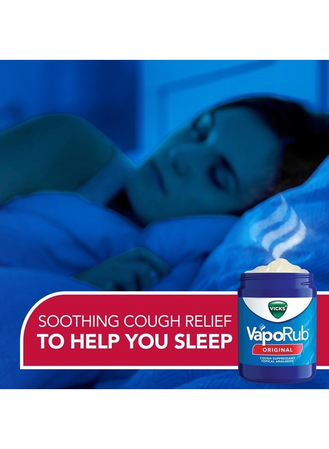 Vicks فابوراب، مرهم للصدر، تخفيف من السعال، البرد، الآلام، والأوجاع مع بخار فيكس الطبي الأصلي، مثبط سعال موضعي، 1.76 أونصة (عبوة من 3) - Image 4