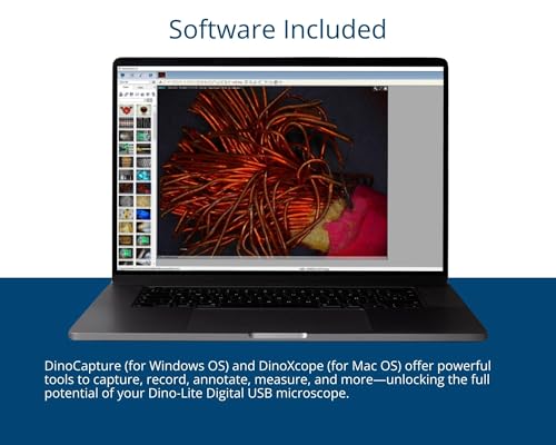 Dino-Lite USB Digital Microscope AM4111T - 1.3MP, 20x - 50x, 200x Optical Magnification, Microtouch, Windows/Mac Software Included - Image 5