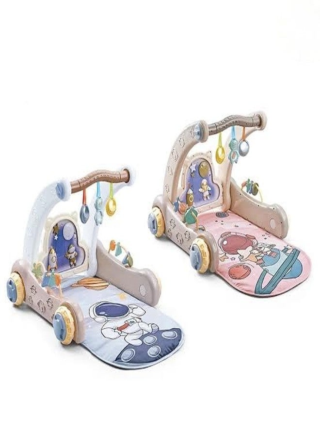 Richtots Premium 4 In 1 Baby Playmat & Push Learning Walker, Infant Play Piano Gym Activity Center With Walkers, Learning Walking Stroller, Tummy Time Play Mat, Baby Walker Fitness Rack With Musical Keyboard And Toys - Image 5