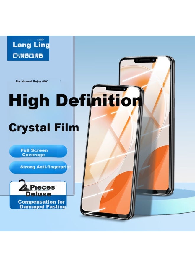 Langling Tempered Glass Screen Protector For Huawei Enjoy 60x, Full Screen Protection, High Definition, Anti-drop, Scratch-resistant, Anti-fingerprint Front Film