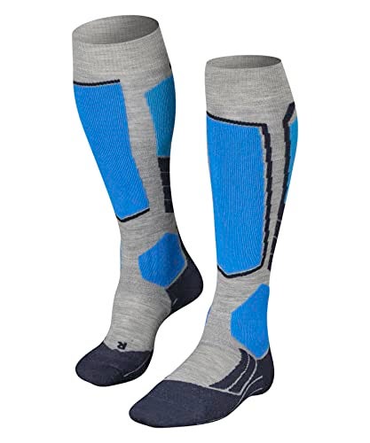 FALKE Mens SK2 Intermediate Ski Socks Knee High Medium Cushion Winter Athletic Breathable Quick Dry Merino Wool 1 Pair - Image 1