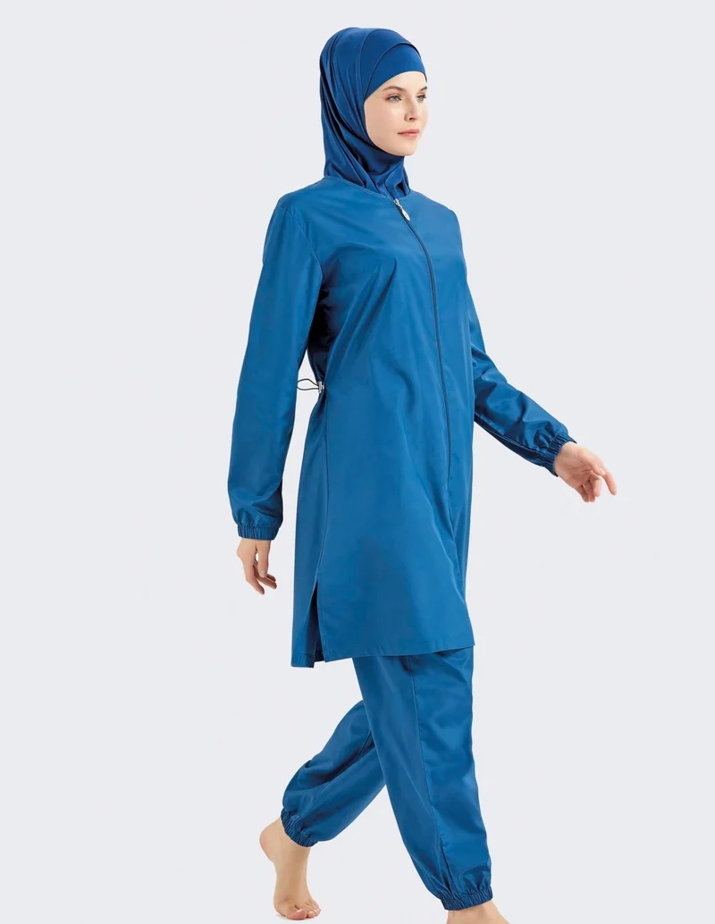 سي اند سيتي Fully Covered 4-Piece Hijab Swimsuit C12106 Navy Blue