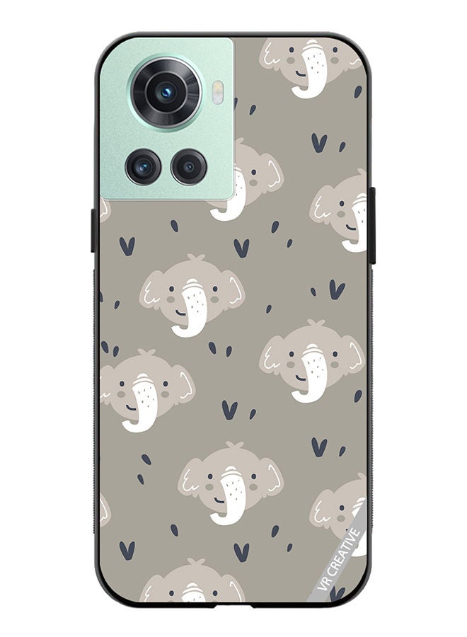 VR CREATIVE Protective Case Cover For OnePlus 10R Elephant Design Multicolour - Image 1