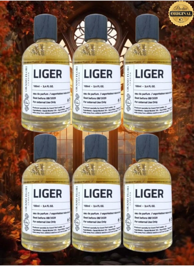 6 Pieces Liger Perfume 100ML - pzsku/ZFA496C2E70E7049DBDC1Z/45/_/1740220604/29ae87ae-e6d1-4848-8dc9-20e9a5835c56