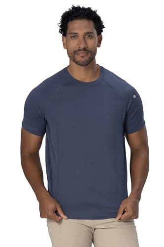 Chef Works Unisex Aryes Crew Shirt, Air Force Blue, Small - Image 4