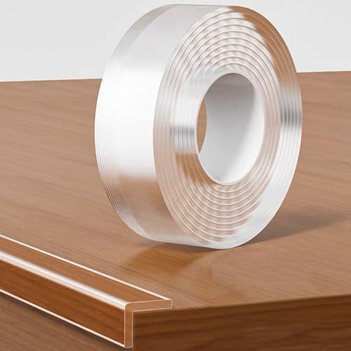 KAIYUER 08 in x 984 FTClear Edge Protector Strip Sharp Edge Wrap Cover Tape Self Adhesive Protective Bumper Guards for Cabinet Door Desk Glass Table Bed Furniture Kitchen Countertop Waterproof - Image 1
