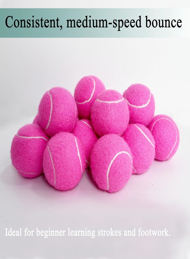 HPWFHPLF Tennis Balls, 3 Pack Advanced Training & Practice Tennis Balls for Beginners, High Visibility Pet Dog Playing Balls (Pink) - Image 5