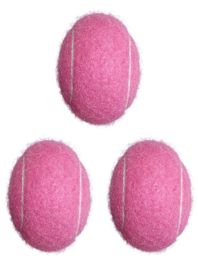 HPWFHPLF Tennis Balls, 3 Pack Advanced Training & Practice Tennis Balls for Beginners, High Visibility Pet Dog Playing Balls (Pink) - Image 1