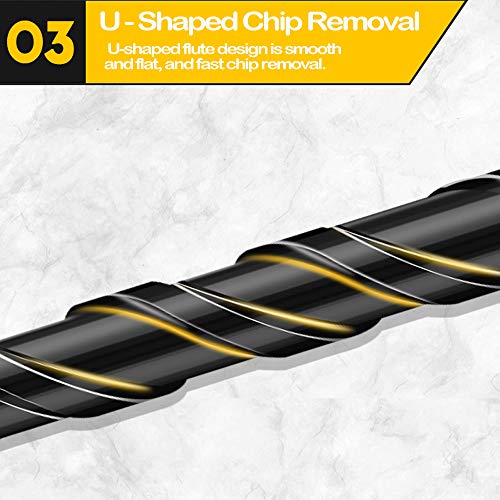 Mgtgbao 【Urgrade】 Mgtgbao 10pc 5MM Masonry Drill Bits, 3/16” Concrete Drill Bit Set for Tile,Brick, Plastic and Wood,Tungsten Carbide Tip Best for Wall Mirror and Ceramic Tile. - Image 4