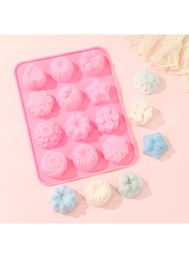 12 قالب شوكولاتة جيلي شوكولاتة الشوكولاتة صغير الحجم مكون من 12 حجرة قالب سيليكون جيلي الشوكولاتة سيليكون متباين الخواص - Image 3