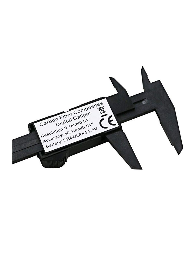 150mm 6 inch LCD Digital Electronic Carbon Fiber Vernier Caliper - Image 2
