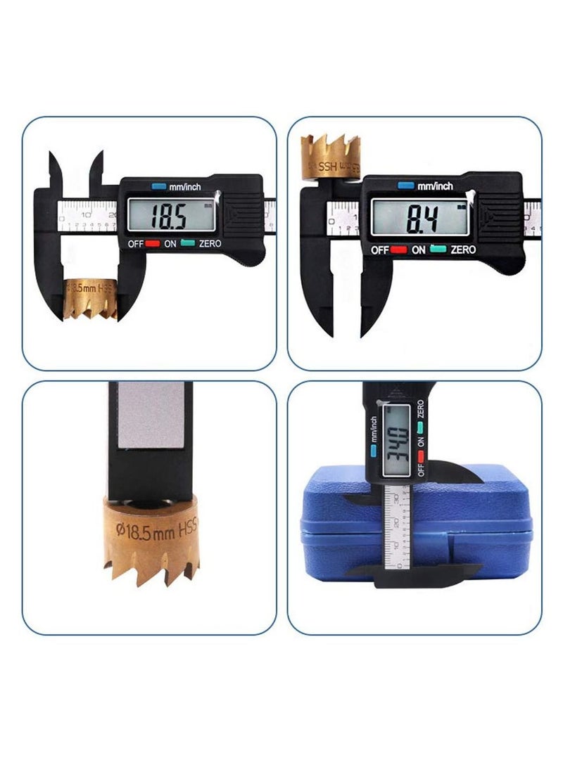 150mm 6 inch LCD Digital Electronic Carbon Fiber Vernier Caliper - Image 5