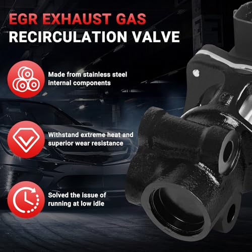 AICARS EGR Valve Compatible with Chevrolet TrackerSuzuki Aerio Sidekick Esteem Grand Vitara XL7 EGR Valve Replacement For 1811177E00 1811177E01 1811177E02 - Image 3