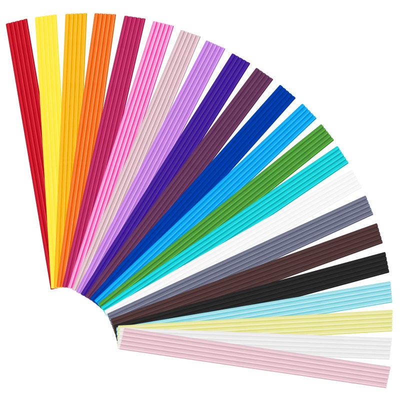 22 Colors 3D Printing Filament Refill For 3Doodler Start 3D Pen Safe Low Print Temperature Pcl Filament 2 5Mm Thick Premium 110Pcs Total 1650Cm Refill Pack Only Fit For 3Doodler Start Pen