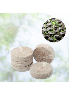 GMORO 10 Pack Seedling Blocks Nutrient Soil Compressed Non-woven Coconut Coir Seed Starter Pots Seedling Trays for Home Garden Seedling  - Image 5