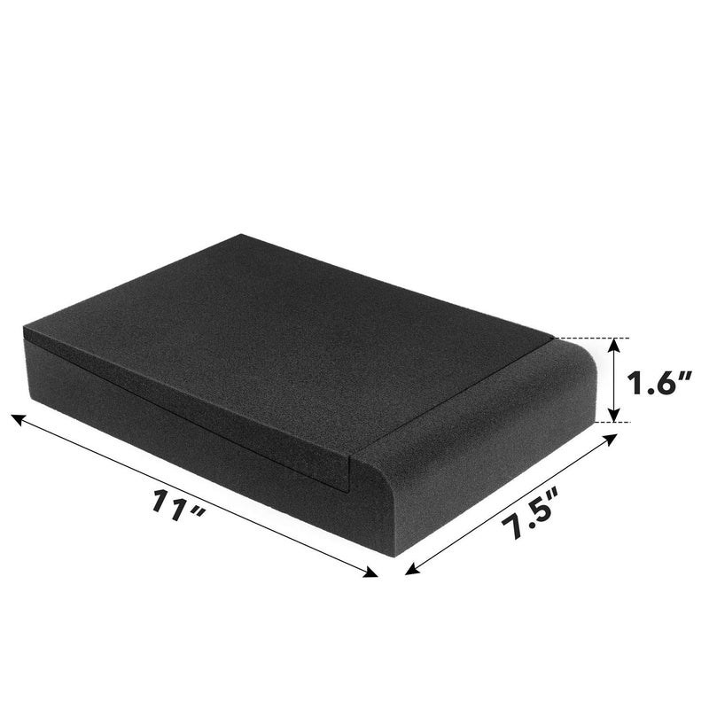 JBER 2 Pack Acoustic Isolation Pads, Studio Monitor Speaker Isolation Foam Pads, High Density Acoustic Foam Suitable for 3-8 Inch Speakers for Sound Improvement Prevent Vibrations (MEDIUM) - Image 2
