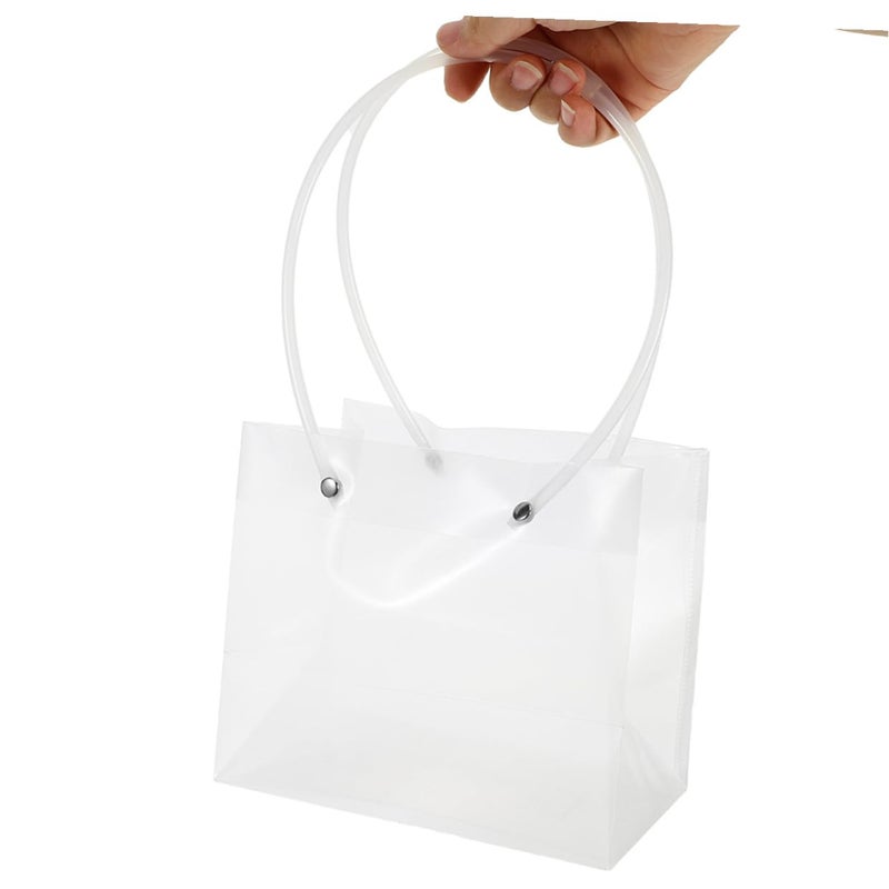Plastic Flower Bouquet Bags with Handles 16x10x14cm for Wedding Birthday Party Favor Wrapping - Image 5