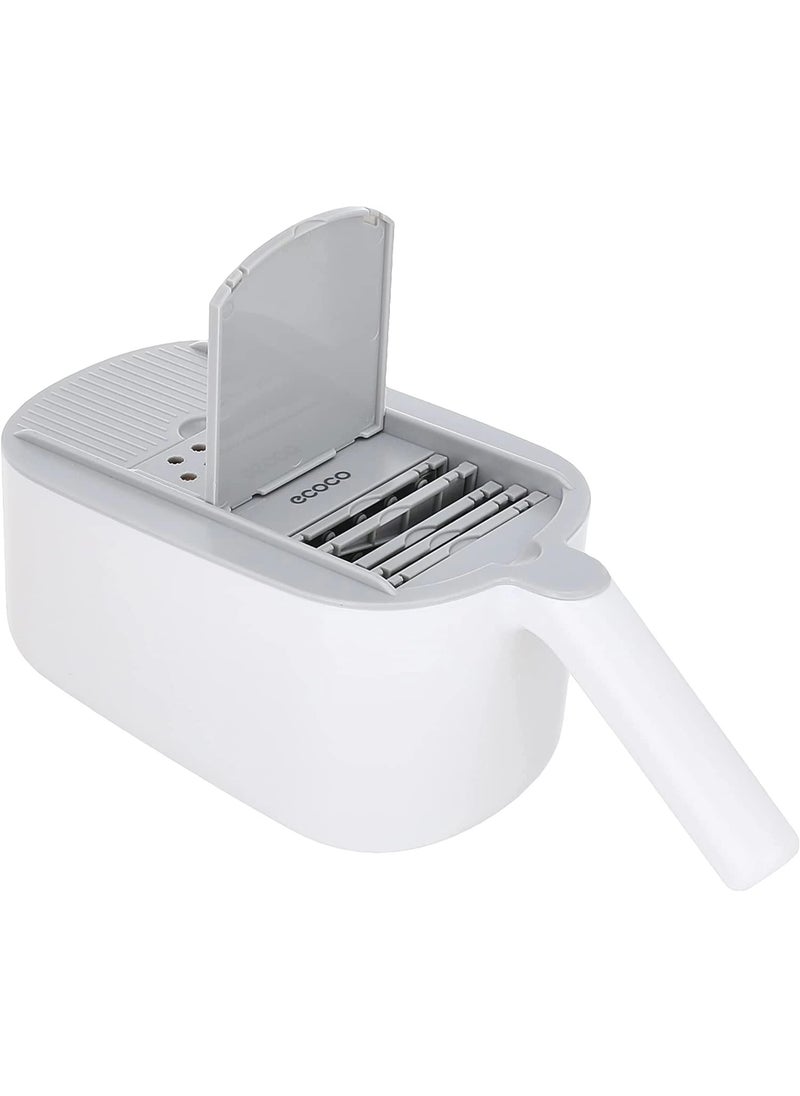 ecoco - Multi-Purpose Vegetable Grater and Slicer – Manual Kitchen Cutter with Interchangeable Blades for Slicing, Shredding, and Julienne – Compact Food Prep Tool - Image 1