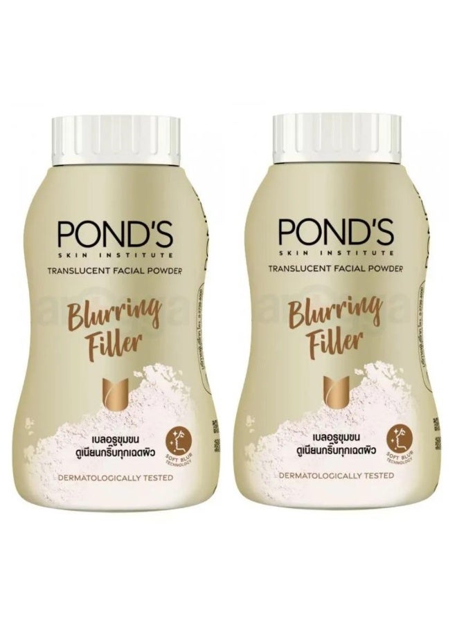 بوندس بودرة وجه شفافة لتنعيم البشرة، 45 غرام، قطعتان