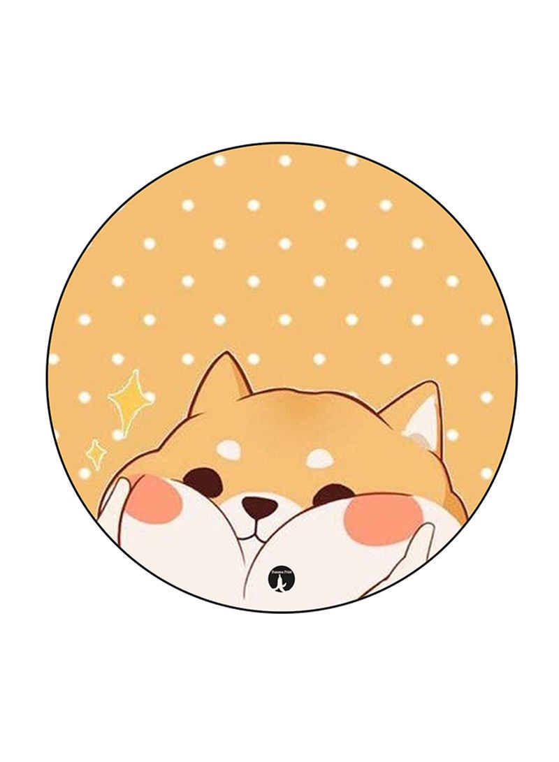 RKN Dog Printed Fridge Magnet Round  Multicolour - Image 2