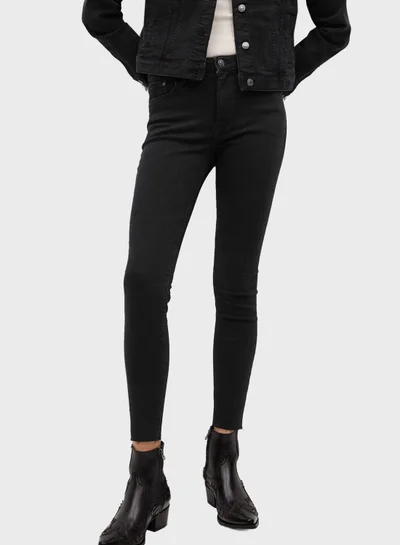 MANGO Raw Hem Skinny Jeans