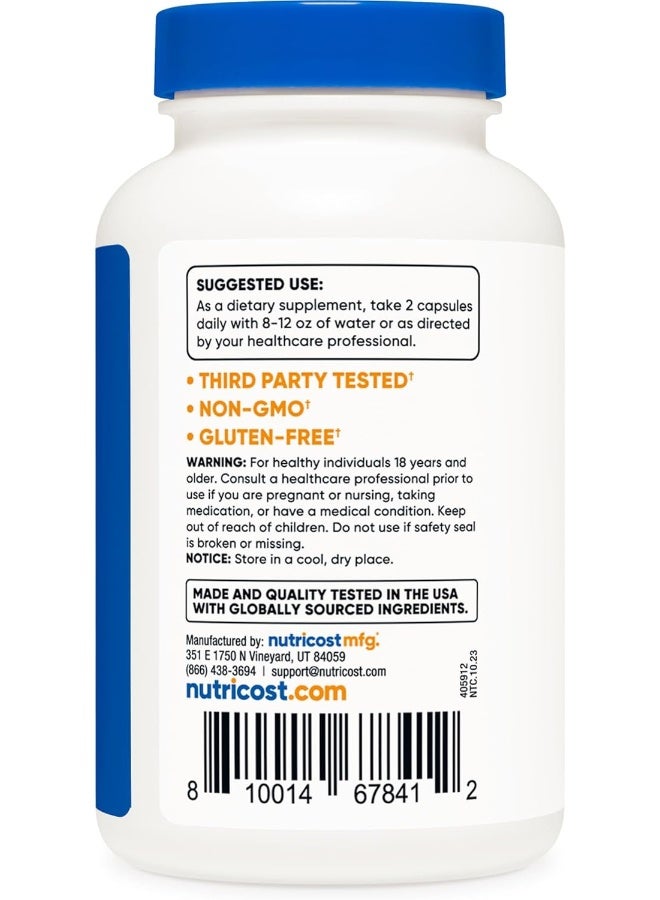 Nutricost Citrus Bergamot Capsules 1,200Mg, 120 Capsules 25:1 Bergamot Extract 60 Servings, Gluten Free, Vegan And Nongmo - Image 4