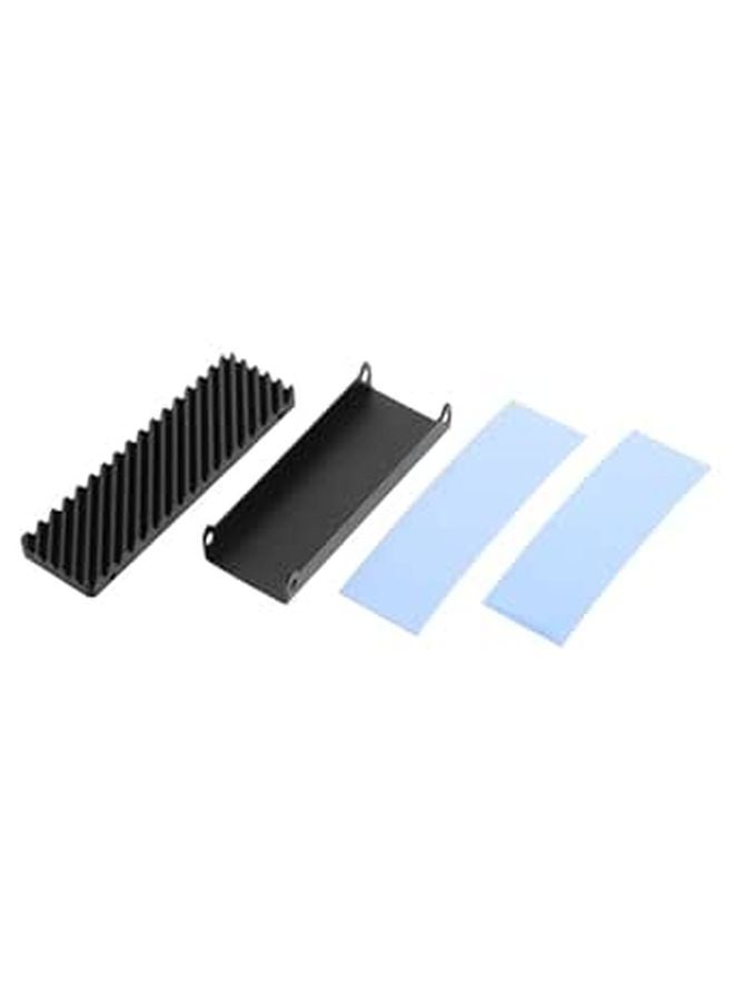 مشتت حرارة من الألومنيوم لـ M 2 SSD مع تدفق هواء قوي لأجهزة الكمبيوتر المحمولة، لخفض درجة الحرارة بسرعة وحماية القرص الصلب. - Image 1