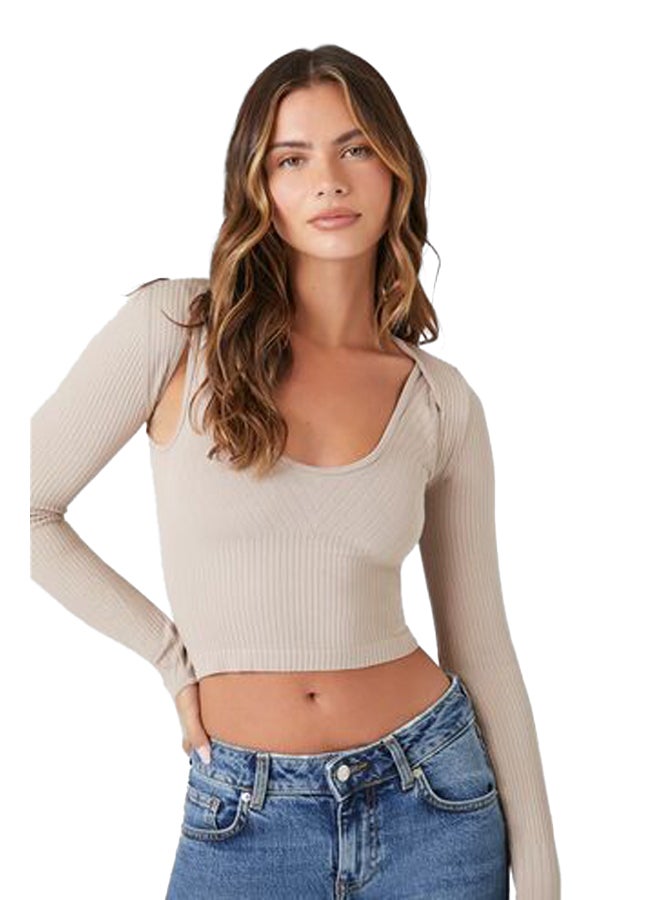 FOREVER 21 Seamless Tank Top & Shrug Set - Image 2