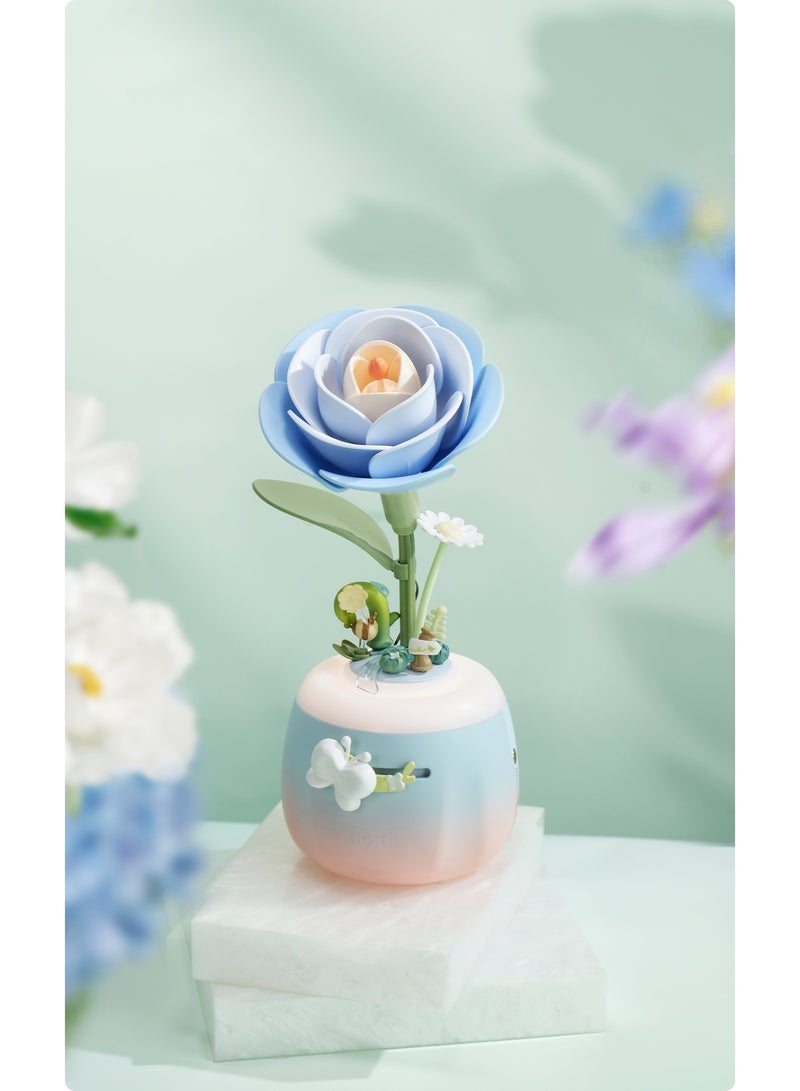 ROKR ROBOTIME ROKR Starry Camellia Lamp DIY 3D Flower Night Light AF01S - Image 5