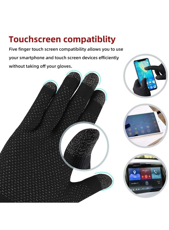 Game Gloves, Anti-Sweat Breathable, Touch Finger Gaming Glove for Highly Sensitive Nano-Silver Fiber Material, Dot Silica Gel Palm Non-Slip Design - Image 3