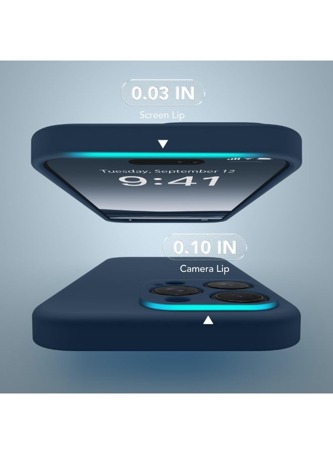 SUYDANBOX Magnetic for iPhone 16 Pro Case, Compatible with MagSafe, [Full Camera Protection][Screen Protector] Silicone Shockproof Protective Phone Case for iPhone 16 Pro 6.3", Cobalt Blue - Image 4