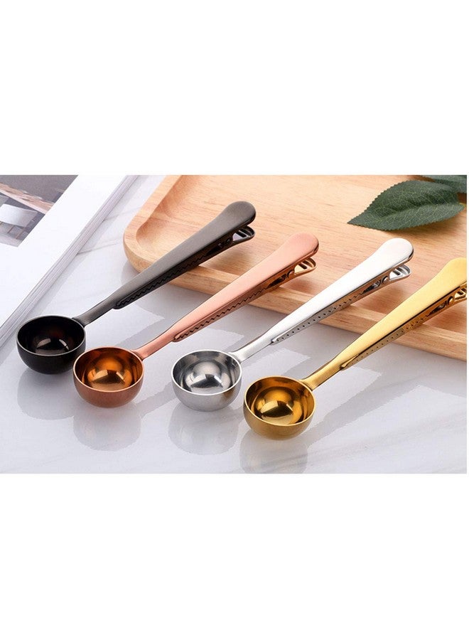 wonuu 10 PCS Scoop with Clip,2-in-1 Stainless Steel Coffee Scoop and Bag Clip for Measuring Coffee, Tea，Protein Powder, Instant Drinks - Image 5