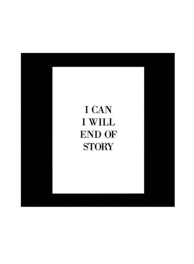 RYN Quote Printed Wall Art Black/White 30x30centimeter - Image 1