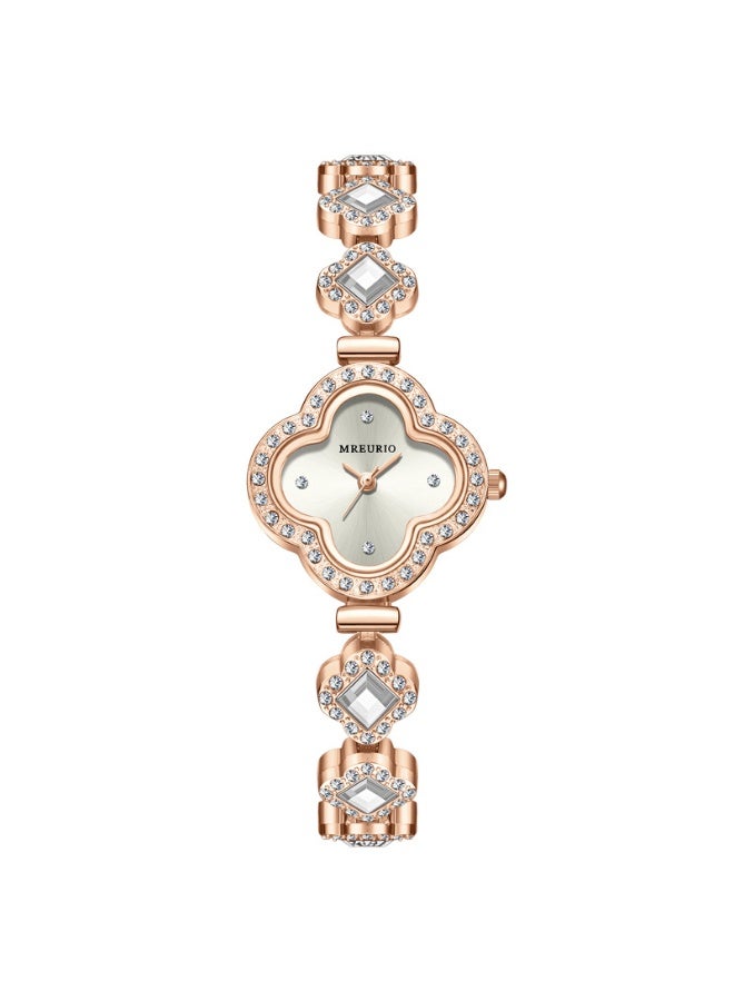 KUYING Fashion Clover Bracelet Quartz Watch Women's Watch 