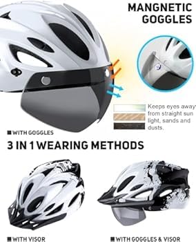 FASTPED Helmet with LED Safety Rear Light Detachable Magnetic Cycling Helmet Adjustable Cycling & Skating - Image 5