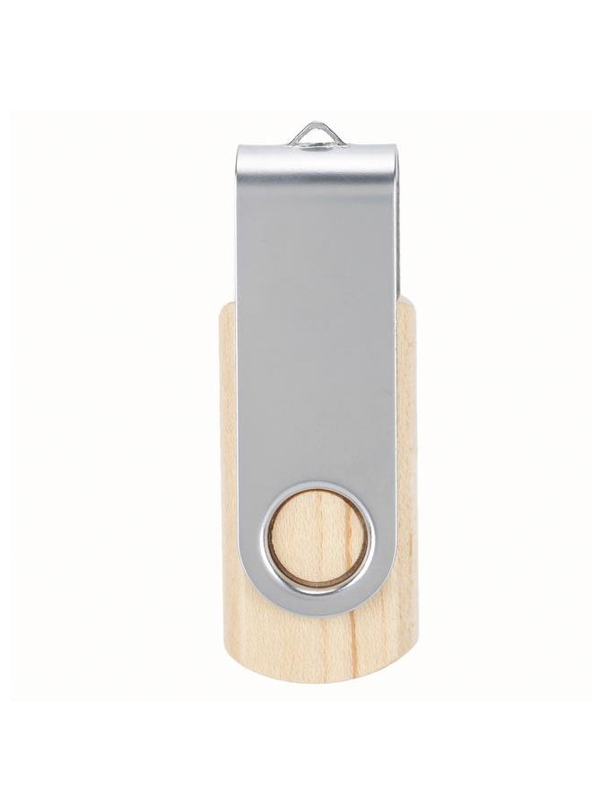 Thoraya - CM10011 Maple wood iron clamp rotating USB flash drive 1G - Image 1