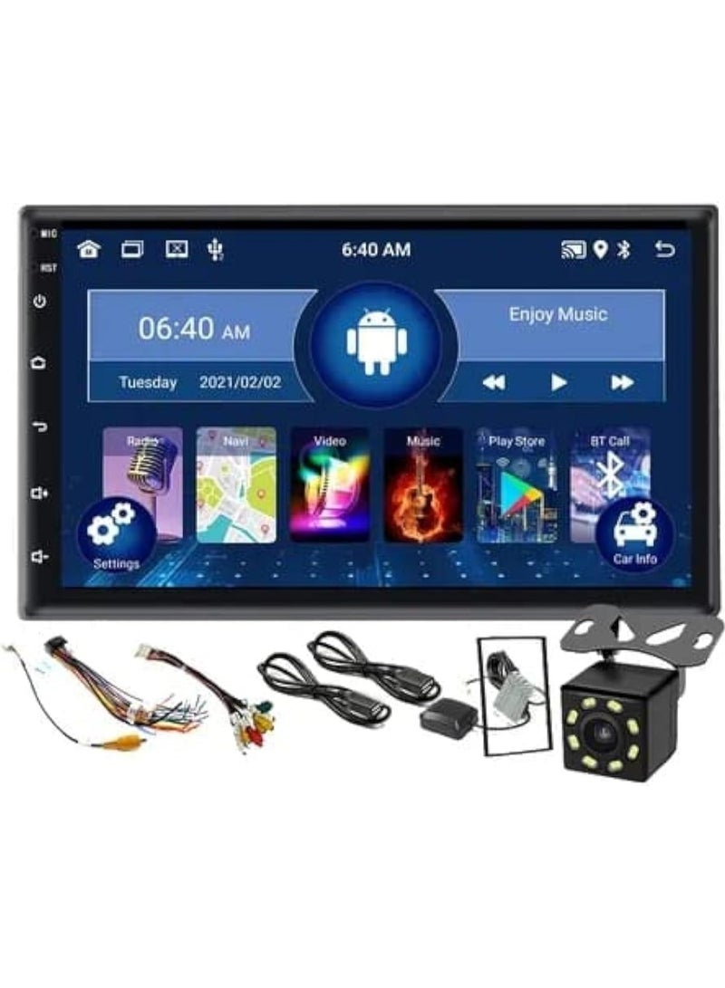 Generic Smart One Android Double Din Car Stereo with Touchscreen, Bluetooth, Wi-Fi, Wireless USB, GPS Navigation, Mirror-link, 1GB RAM - 16GB ROM, FM Radio RDS with Backup Camera  - Image 1