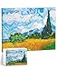 PieceRelax Puzzle Canvas Wall Art 366 Plastic Pieces for Adults Vincent Van Gogh Wheat Field with Cypresses Unique Gift Home Dcor with Jigsaw Puzzle Artwork for Living Room Bedroom HN1307 - Image 3