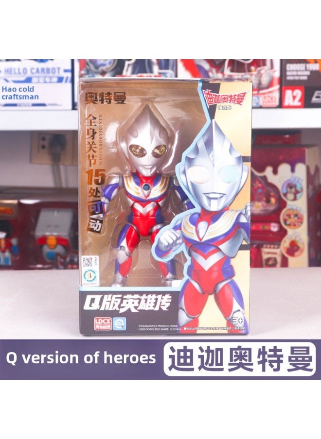 null - Genuine Ultraman Q Edition Hero Sparkle Degas Action Figure Cyro Zeta Children Doll Boy Toy-Specifications:Brightze-q Version Of Hero Part 2 - Image 1