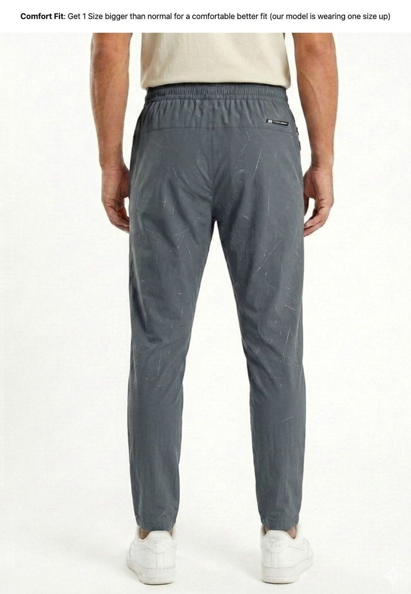 Moveletix Men's Summer Lightweight Training Jogger Dark Grey Luxe Soft - Image 3