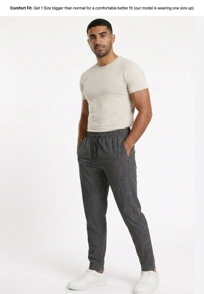Moveletix Men's Summer Lightweight Training Jogger Dark Grey Luxe Soft - Image 4