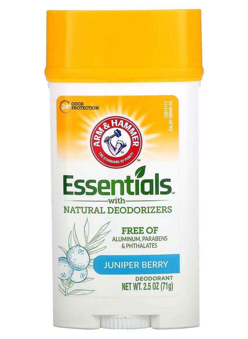 Arm & Hammer Essentials with Natural Deodorizers Deodorant Juniper Berry 2.5 oz 71 g